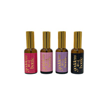 Load image into Gallery viewer, GODDESS IN A BOTTLE MINIS 4 SET | VIBRATIONAL ROOM/AURA SPRAY | Lakshmi | Durga | Saraswati | Kali (Pre-order)
