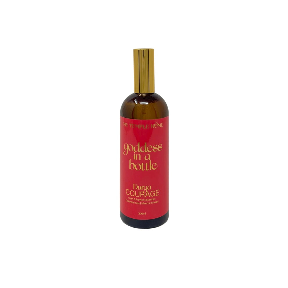 GODDESS IN A BOTTLE |  VIBRATIONAL ROOM/AURA SPRAY | COURAGE | Durga | 200mL |